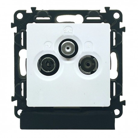 zásuvka Va Life  TV-RD-SAT konc.biela (10dB)